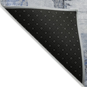 Homeroots 3' Elegant Beige Ivory And Taupe Abstract Washable Area Rug For Indoor And Outdoor Spaces 5' X 8' Polyester 582663