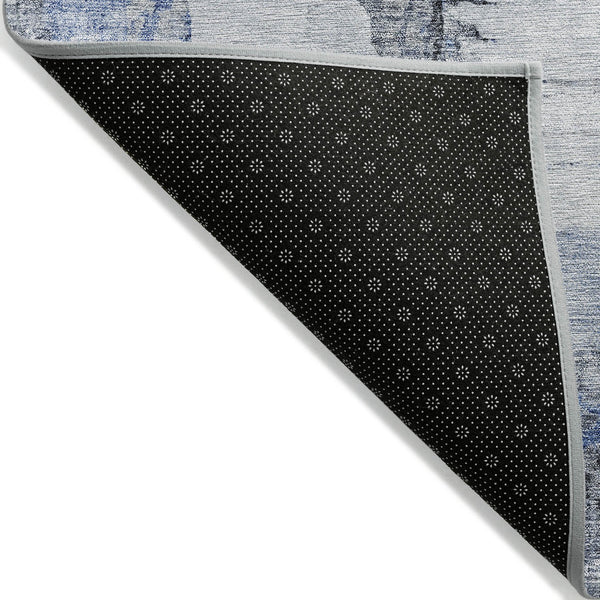 Homeroots 3' Elegant Beige Ivory And Taupe Abstract Washable Area Rug For Indoor And Outdoor Spaces 5' X 8' Polyester 582663