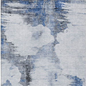 Homeroots 3' Elegant Beige Ivory And Taupe Abstract Washable Area Rug For Indoor And Outdoor Spaces 9' X 12' Polyester 582666