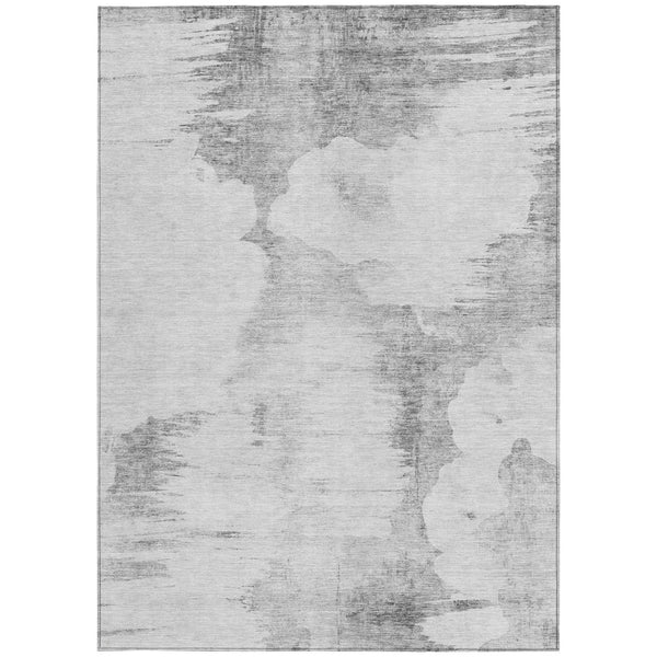 Homeroots 3' Elegant Beige Ivory And Taupe Abstract Washable Area Rug For Indoor And Outdoor Spaces 10' X 14' Polyester 582685