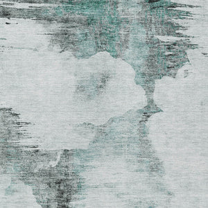 Homeroots 3' Elegant Beige Ivory And Taupe Abstract Washable Area Rug For Indoor And Outdoor Spaces 3' X 5' Polyester 582686