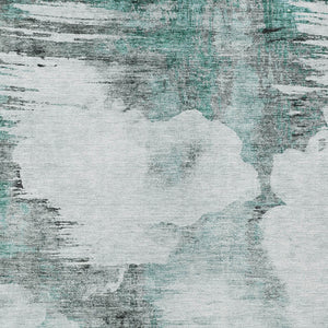 Homeroots 3' Elegant Beige Ivory And Taupe Abstract Washable Area Rug For Indoor And Outdoor Spaces 8' X 10' Polyester 582689