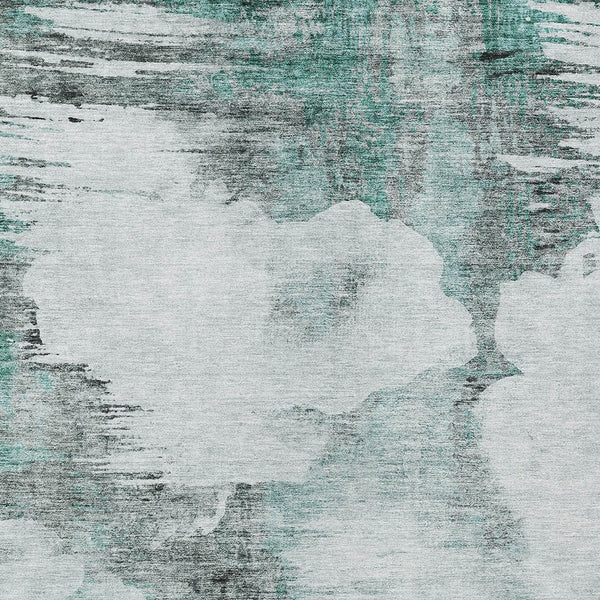 Homeroots 3' Elegant Beige Ivory And Taupe Abstract Washable Area Rug For Indoor And Outdoor Spaces 8' X 10' Polyester 582689