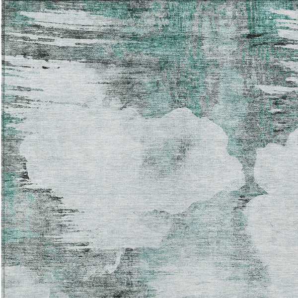 Homeroots 3' Elegant Beige Ivory And Taupe Abstract Washable Area Rug For Indoor And Outdoor Spaces 9' X 12' Polyester 582690