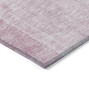Homeroots 3' Blush Pink And Mauve Geometric Washable Area Rug For Stylish Indoor And Outdoor Spaces 5' X 8' Polyester 582693