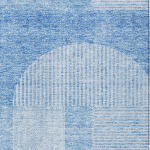 Homeroots 3' Blush Pink And Mauve Geometric Washable Area Rug For Stylish Indoor And Outdoor Spaces 5' X 8' Polyester 582699