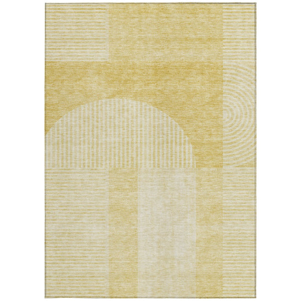 Homeroots 3' Blush Pink And Mauve Geometric Washable Area Rug For Stylish Indoor And Outdoor Spaces 5' X 8' Polyester 582711