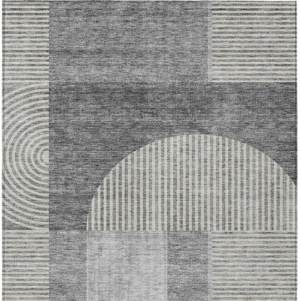 Homeroots 3' Blush Pink And Mauve Geometric Washable Area Rug For Stylish Indoor And Outdoor Spaces 3' X 5' Polyester 582716