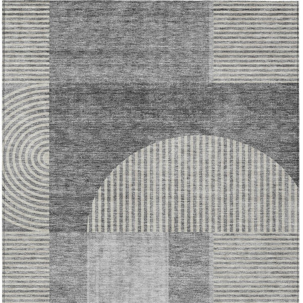 Homeroots 3' Blush Pink And Mauve Geometric Washable Area Rug For Stylish Indoor And Outdoor Spaces 10' X 14' Polyester 582721