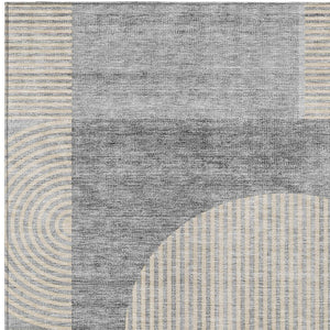 Homeroots 3' Blush Pink And Mauve Geometric Washable Area Rug For Stylish Indoor And Outdoor Spaces 10' X 14' Polyester 582733