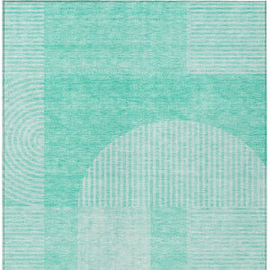 Homeroots 3' Blush Pink And Mauve Geometric Washable Area Rug For Stylish Indoor And Outdoor Spaces 5' X 8' Polyester 582735