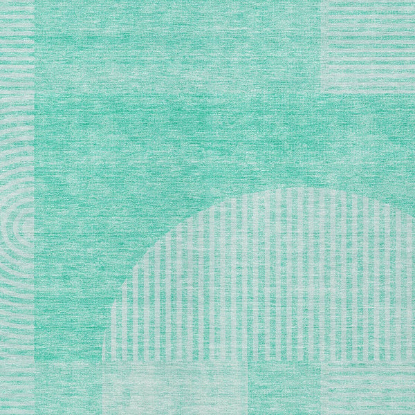 Homeroots 3' Blush Pink And Mauve Geometric Washable Area Rug For Stylish Indoor And Outdoor Spaces 5' X 8' Polyester 582735