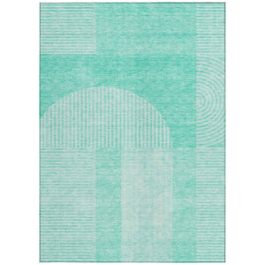 Homeroots 3' Blush Pink And Mauve Geometric Washable Area Rug For Stylish Indoor And Outdoor Spaces 8' X 10' Polyester 582737