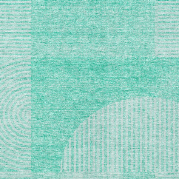 Homeroots 3' Blush Pink And Mauve Geometric Washable Area Rug For Stylish Indoor And Outdoor Spaces 8' X 10' Polyester 582737