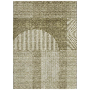 Homeroots 3' Blush Pink And Mauve Geometric Washable Area Rug For Stylish Indoor And Outdoor Spaces 3' X 5' Polyester 582740