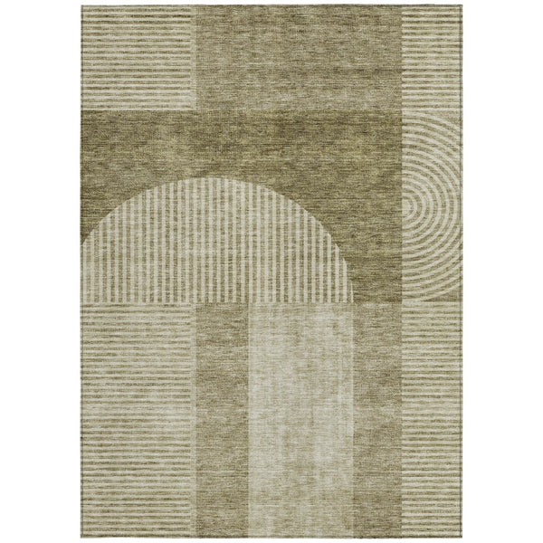 Homeroots 3' Blush Pink And Mauve Geometric Washable Area Rug For Stylish Indoor And Outdoor Spaces 10' X 14' Polyester 582745