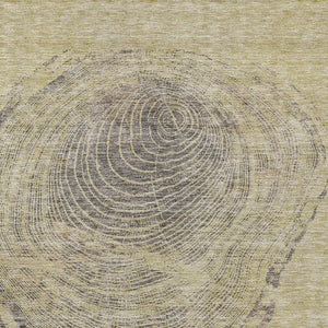 Homeroots 3' Beige Taupe And Gray Abstract Washable Area Rug - Versatile Indoor Outdoor Solution For Any Space 5' X 8' Polyester 582789