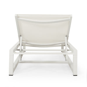 English Elm Christopher Knight Home® - Venice Chaise Lounge - Adjustable, Lightweight, Weather-Resistant Poolside Comfort With Mesh Seating 61698.00WWHIMP2
