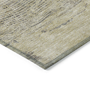 Homeroots 3' Beige Taupe And Gray Abstract Washable Area Rug - Versatile Indoor Outdoor Solution For Any Space 8' X 10' Polyester 582791