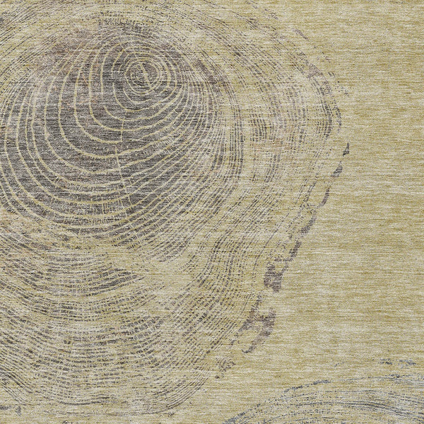 Homeroots 3' Beige Taupe And Gray Abstract Washable Area Rug - Versatile Indoor Outdoor Solution For Any Space 8' X 10' Polyester 582791