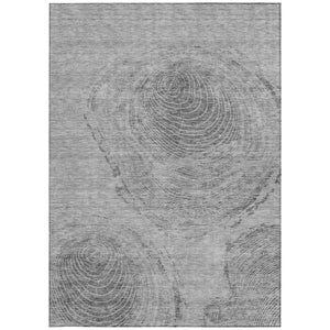 Homeroots 3' Beige Taupe And Gray Abstract Washable Area Rug - Versatile Indoor Outdoor Solution For Any Space 3' X 5' Polyester 582794