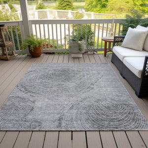 Homeroots 3' Beige Taupe And Gray Abstract Washable Area Rug - Versatile Indoor Outdoor Solution For Any Space 10' X 14' Polyester 582799