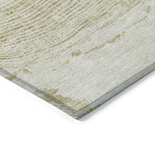 Homeroots 3' Beige Taupe And Gray Abstract Washable Area Rug - Versatile Indoor Outdoor Solution For Any Space 3' X 5' Polyester 582800