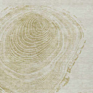 Homeroots 3' Beige Taupe And Gray Abstract Washable Area Rug - Versatile Indoor Outdoor Solution For Any Space 8' X 10' Polyester 582803