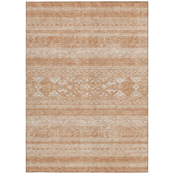 Homeroots 3' Chocolate And Gray Southwestern Indoor Outdoor Rug - Durable, Washable, Stylish For Any Space 3' X 5' Polyester 582818