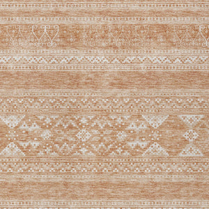 Homeroots 3' Chocolate And Gray Southwestern Indoor Outdoor Rug - Durable, Washable, Stylish For Any Space 10' X 14' Polyester 582823