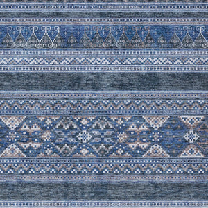 Homeroots 3' Chocolate And Gray Southwestern Indoor Outdoor Rug - Durable, Washable, Stylish For Any Space 3' X 5' Polyester 582830