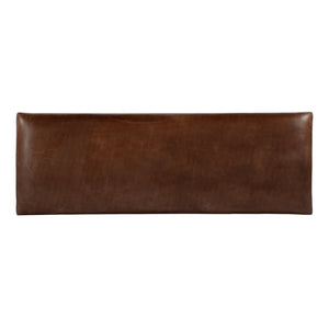 Butler Specialty Lloyd Backless Upholstered Bench - Luxurious Leather And Artisan Iron Design For Modern Living Spaces Brown,Gold Iron,Leather 5828344-butler