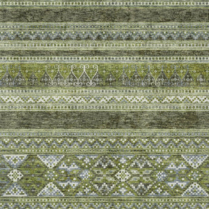 Homeroots 3' Chocolate And Gray Southwestern Indoor Outdoor Rug - Durable, Washable, Stylish For Any Space 3' X 5' Polyester 582836