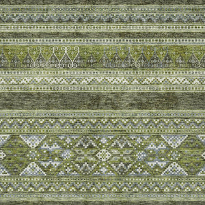 Homeroots 3' Chocolate And Gray Southwestern Indoor Outdoor Rug - Durable, Washable, Stylish For Any Space 5' X 8' Polyester 582837