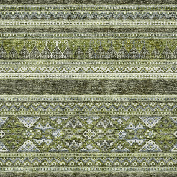 Homeroots 3' Chocolate And Gray Southwestern Indoor Outdoor Rug - Durable, Washable, Stylish For Any Space 5' X 8' Polyester 582837