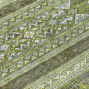 Homeroots 3' Chocolate And Gray Southwestern Indoor Outdoor Rug - Durable, Washable, Stylish For Any Space 5' X 8' Polyester 582837