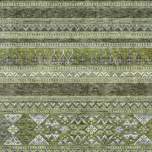 Homeroots 3' Chocolate And Gray Southwestern Indoor Outdoor Rug - Durable, Washable, Stylish For Any Space 9' X 12' Polyester 582840