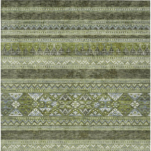 Homeroots 3' Chocolate And Gray Southwestern Indoor Outdoor Rug - Durable, Washable, Stylish For Any Space 10' X 14' Polyester 582841