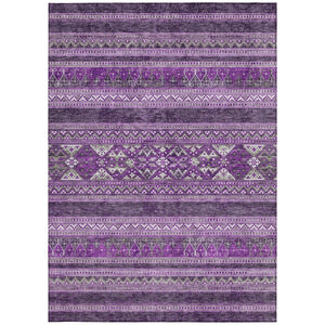 Homeroots 3' Chocolate And Gray Southwestern Indoor Outdoor Rug - Durable, Washable, Stylish For Any Space 5' X 8' Polyester 582843