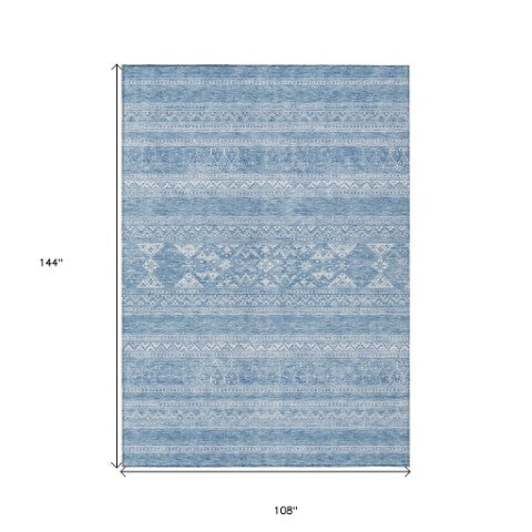 Homeroots 3' Chocolate And Gray Southwestern Indoor Outdoor Rug - Durable, Washable, Stylish For Any Space 9' X 12' Polyester 582852