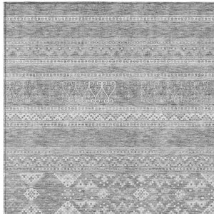 Homeroots 3' Chocolate And Gray Southwestern Indoor Outdoor Rug - Durable, Washable, Stylish For Any Space 9' X 12' Polyester 582858