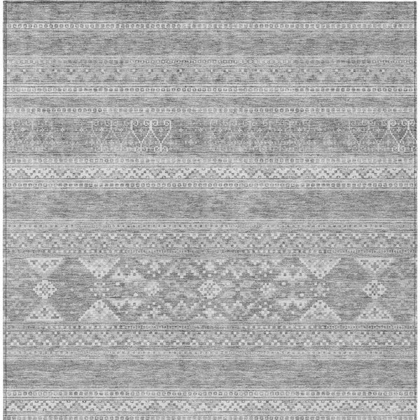 Homeroots 3' Chocolate And Gray Southwestern Indoor Outdoor Rug - Durable, Washable, Stylish For Any Space 10' X 14' Polyester 582859