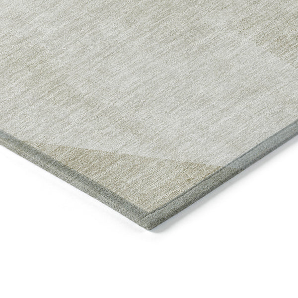 Homeroots 3' Beige Khaki And Taupe Abstract Washable Area Rug For Indoor And Outdoor Spaces, Durable Design 9' X 12' Polyester 582882