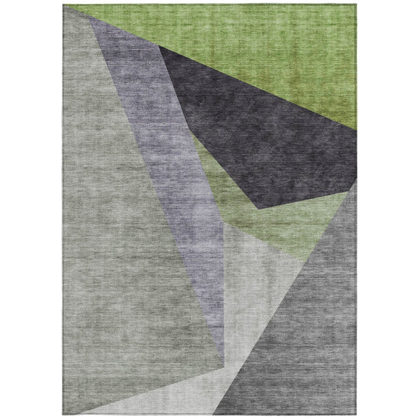 Homeroots 3' Beige Khaki And Taupe Abstract Washable Area Rug For Indoor And Outdoor Spaces, Durable Design 3' X 5' Polyester 582884