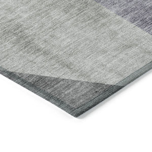 Homeroots 3' Beige Khaki And Taupe Abstract Washable Area Rug For Indoor And Outdoor Spaces, Durable Design 5' X 8' Polyester 582885