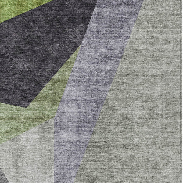 Homeroots 3' Beige Khaki And Taupe Abstract Washable Area Rug For Indoor And Outdoor Spaces, Durable Design 5' X 8' Polyester 582885