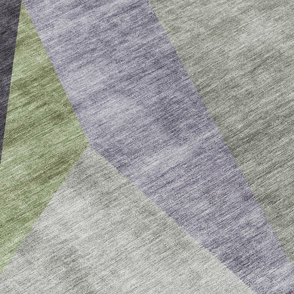 Homeroots 3' Beige Khaki And Taupe Abstract Washable Area Rug For Indoor And Outdoor Spaces, Durable Design 8' Round Polyester 582886