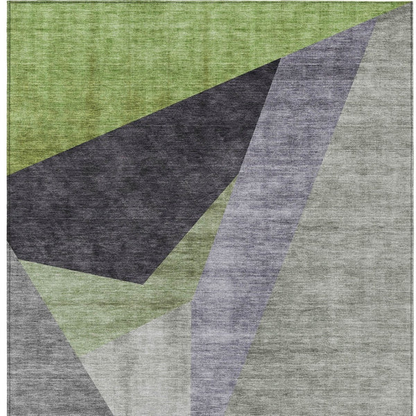 Homeroots 3' Beige Khaki And Taupe Abstract Washable Area Rug For Indoor And Outdoor Spaces, Durable Design 9' X 12' Polyester 582888