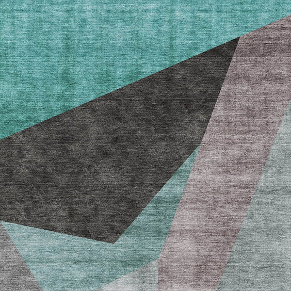 Homeroots 3' Beige Khaki And Taupe Abstract Washable Area Rug For Indoor And Outdoor Spaces, Durable Design 3' X 5' Polyester 582890