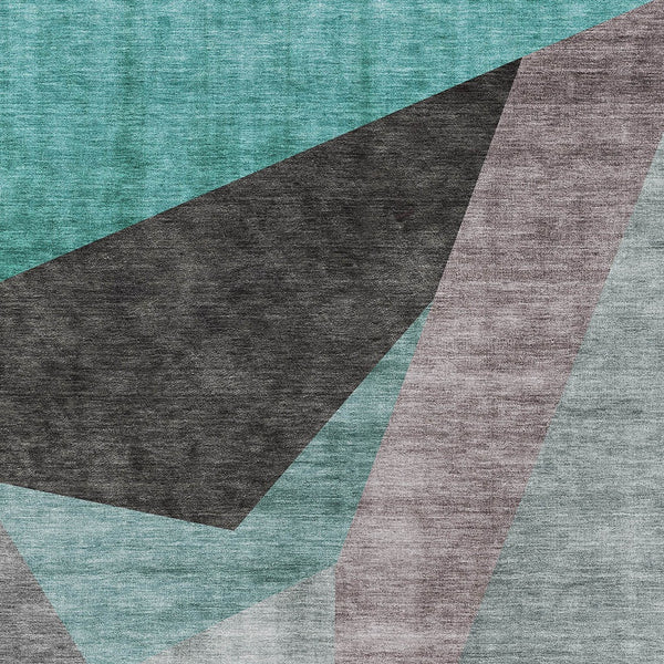 Homeroots 3' Beige Khaki And Taupe Abstract Washable Area Rug For Indoor And Outdoor Spaces, Durable Design 8' X 10' Polyester 582893